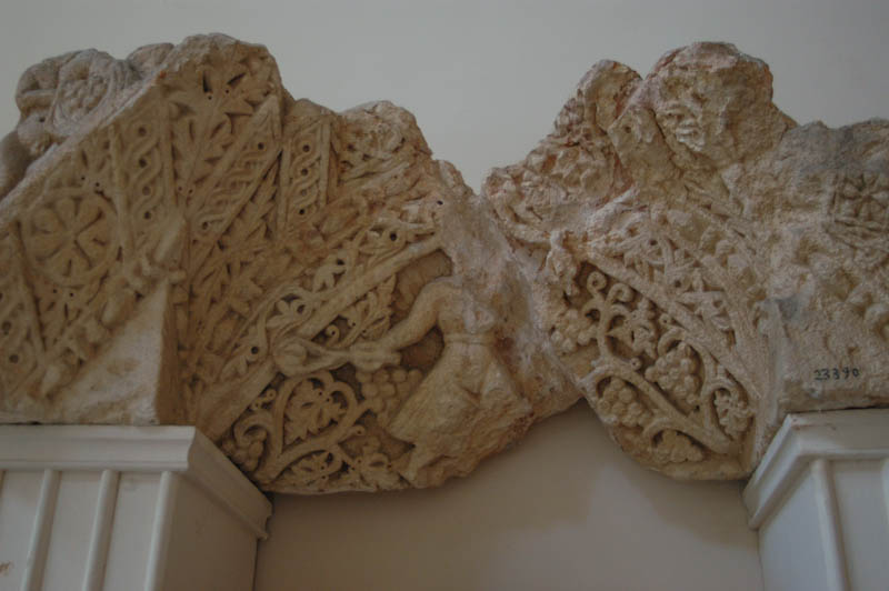 intricately carved frieze