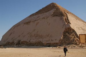Sneferu's Bent Pyramid changed angles 2/3 of the way up