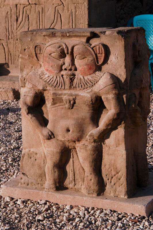 The grotesque of Bes, god of fertility and the nile