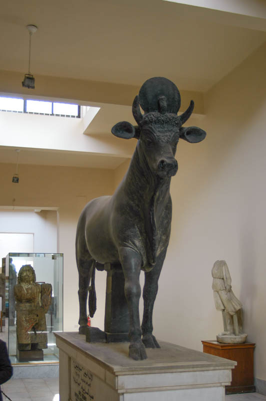 statue of the apis bull