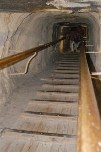 A bit steeper and shorter, into the Great Pyramid, Giza