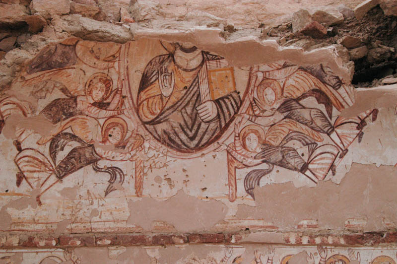 Byzantine-style iconic paintings