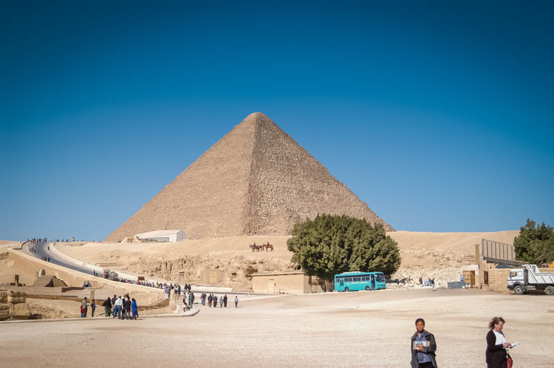 The Great Pyramid from the Sphinx plaza