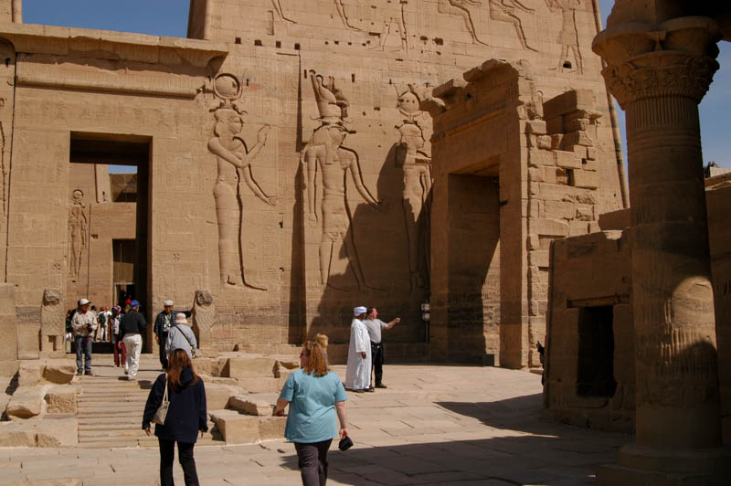 The Ptolemy gate, on the right