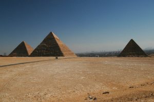 The pyramid field at Giza