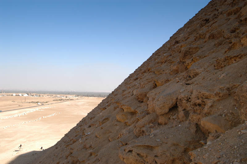 View from the entrance of the Red Pyramid