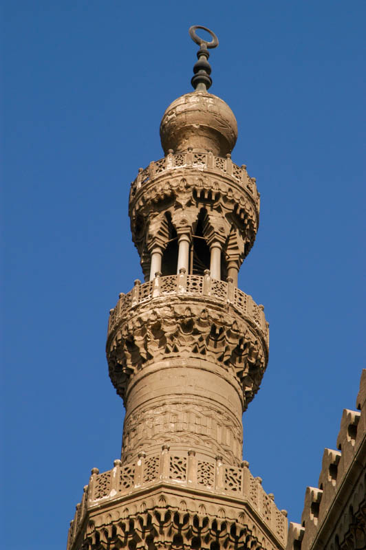 The decorated minaret of Rifai