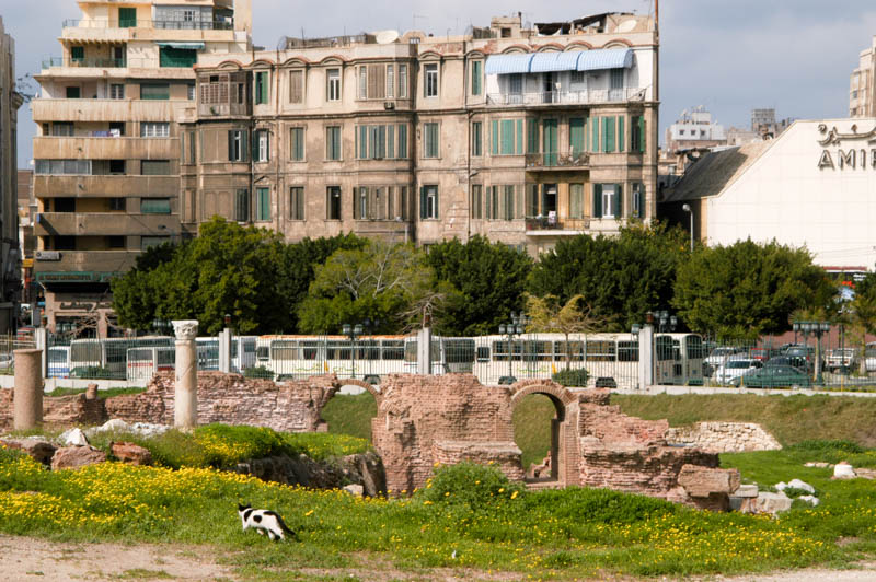 Apartments in Alexandria, and the roman baths