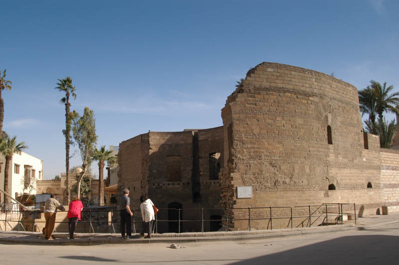 One of the Roman towers of the original Babylon, Coptic Cairo
