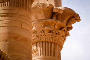 Elaborate capitals for the columns