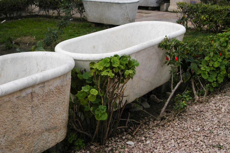 bathtub-like sarcophagi from the romans