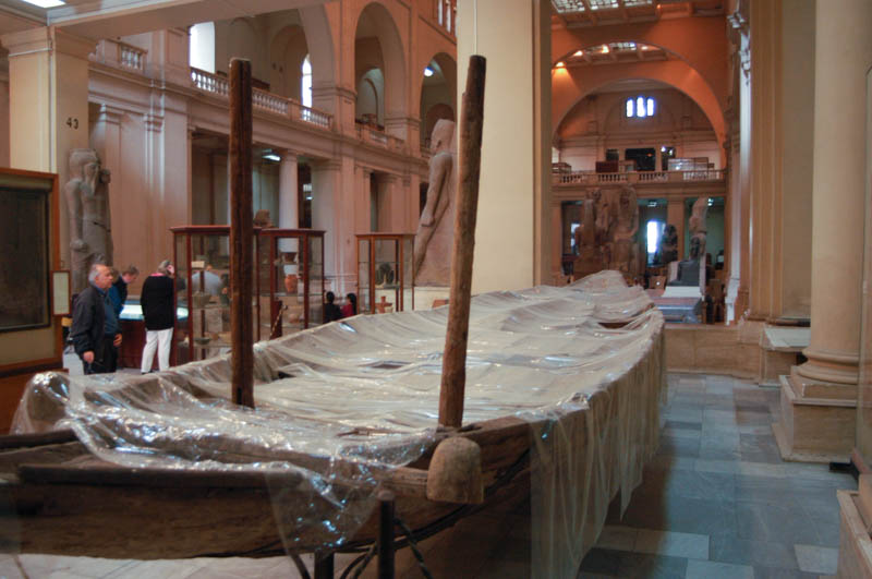 Ceremonial barque in the main hall