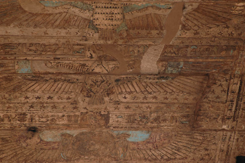The painted ceiling of Edfu