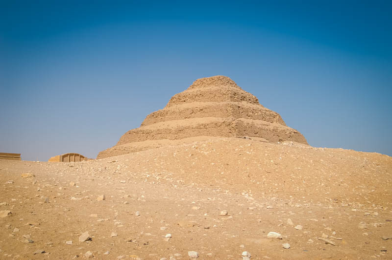 Step Pyramid of Djoser from the north east, Saqqara