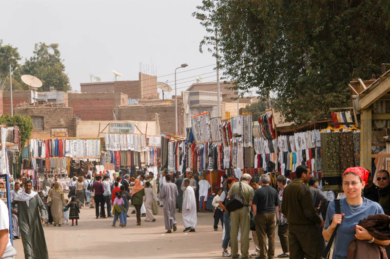 The souk (bazaar) in Edfu
