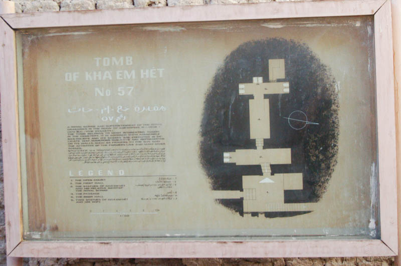 Schematic of the tomb