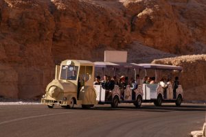 The "tuff-tuff" train at the Valley of the Kings