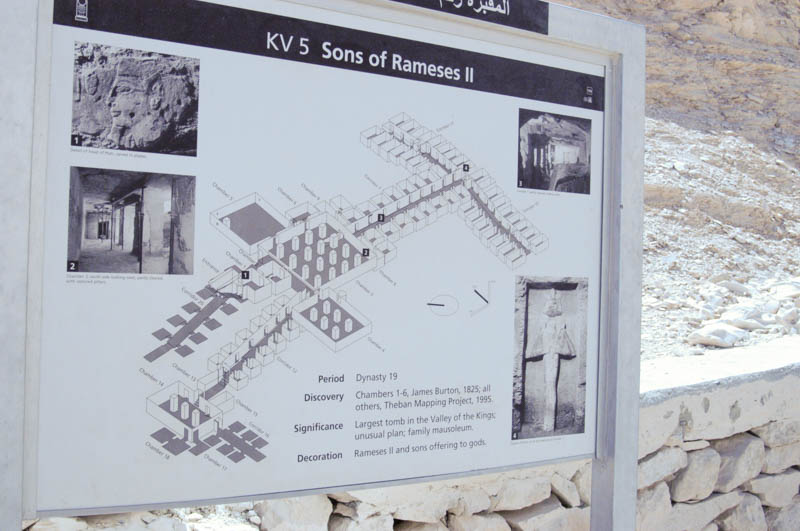 Schematic -- so far -- of the enormous KV5 tomb