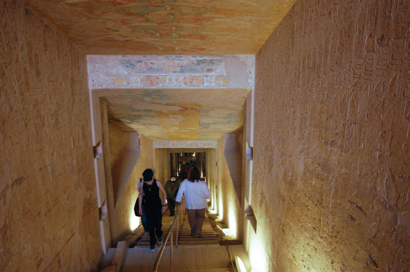 The large entrance leads down to the tomb