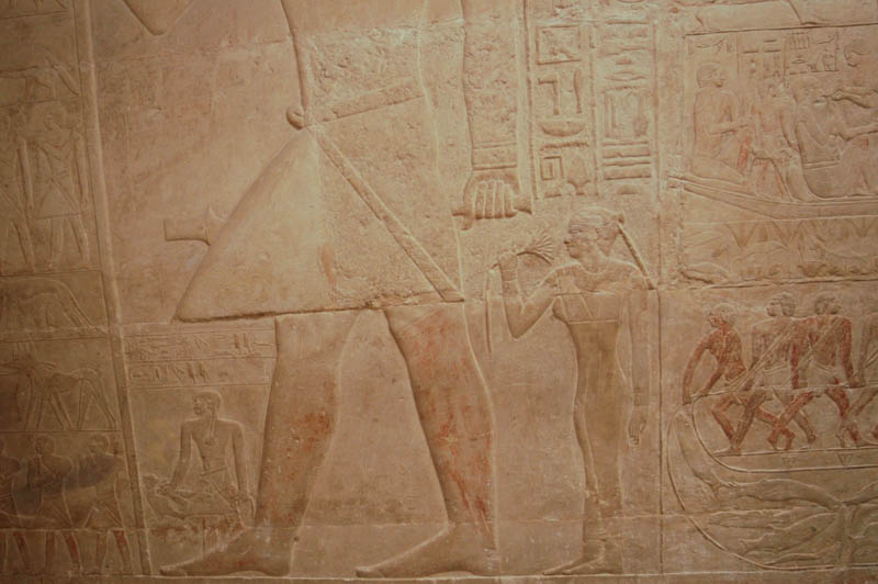 Mereruka and his wife and son, Mastaba of Mereruka, Saqqara