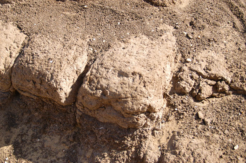 4000 year old mud bricks, mastaba in Maidum