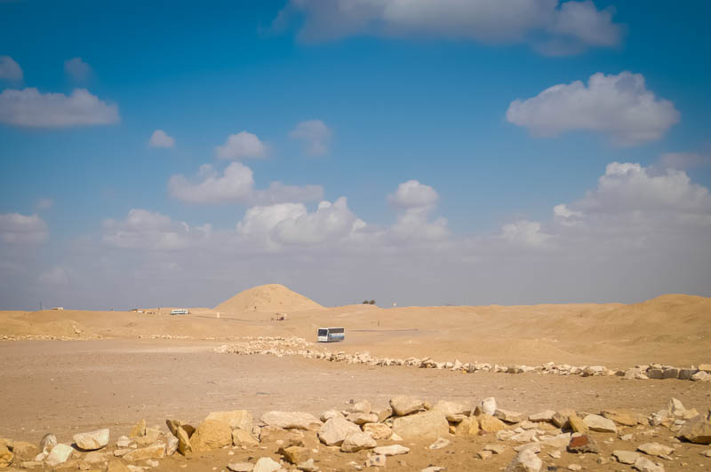 View from Unas, to the crumbled pyramid of Sekhemkhet