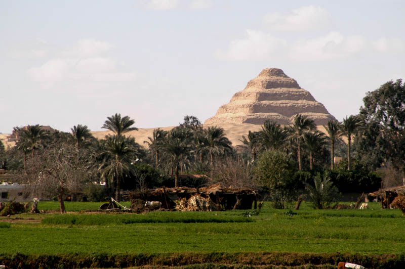 Step Pyramid of Djoser, from the Nile Valley