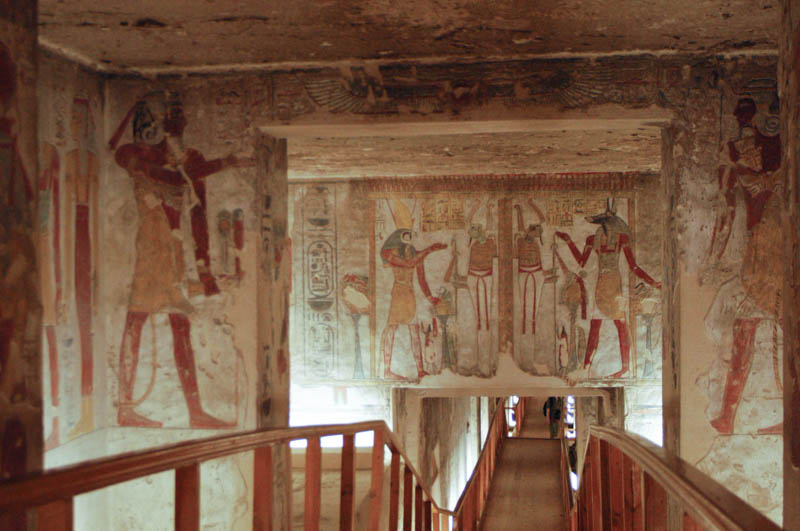 Heading down into the tomb of Tausert, Valley of the Kings