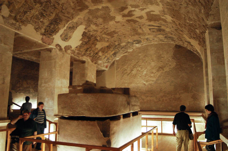 The burial chamber of the tomb