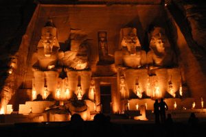 The Sound and Light show at Abu Simbel, great temple