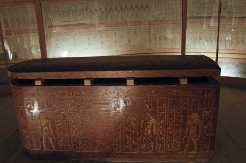 the large granite sarcophagus