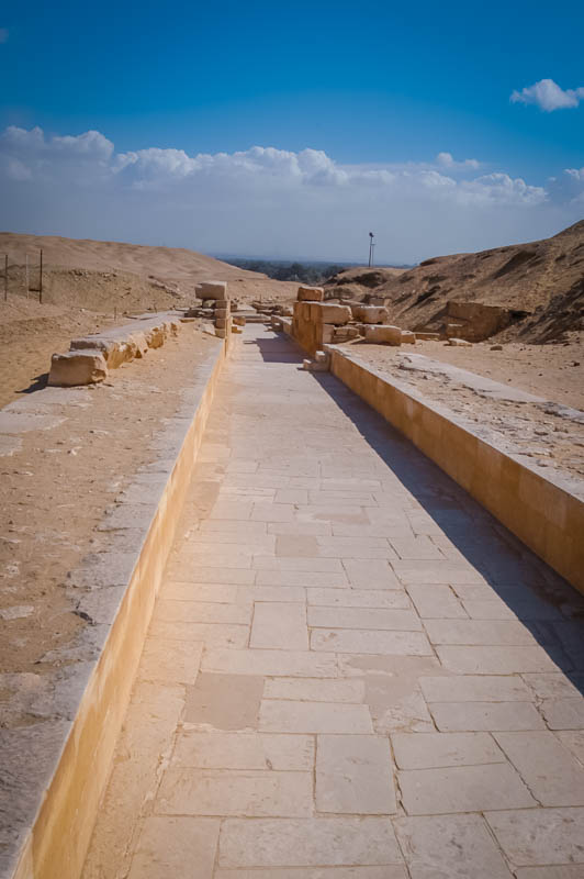 The causeway of Unas, leading to his funerary temple