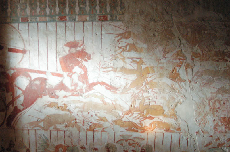Hunting from a chariot