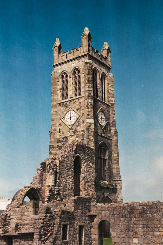 the square tower, much restored