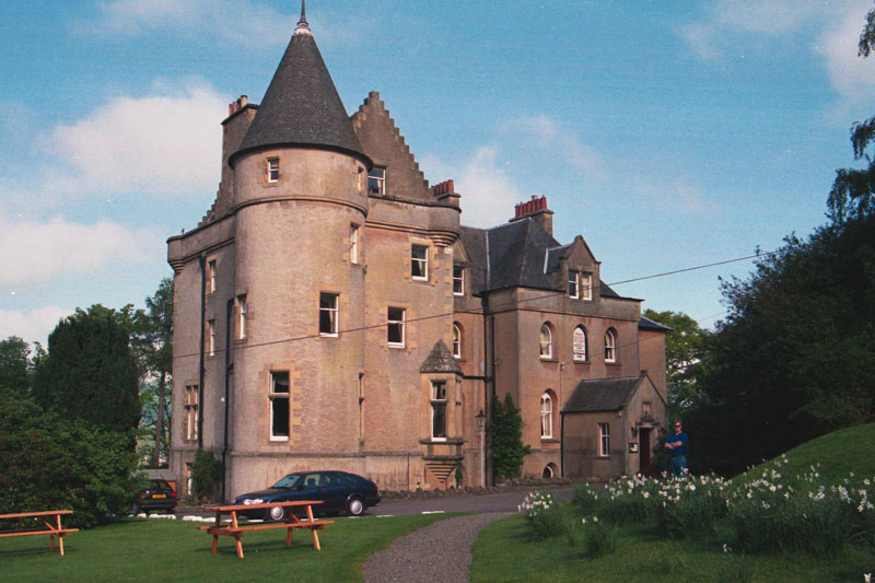 The lovely towerhouse, now a hotel