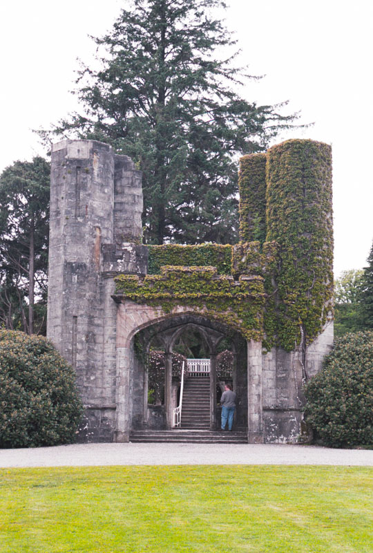 a small folly, built of stone salvaged from the castle