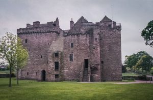 the linked towers of Huntingtower castle