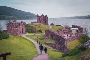 Looking over the castle and Loch Ness